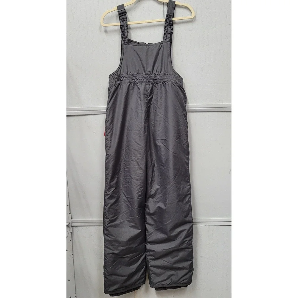 Champion Kids Gray Venture Dry Snow Bib Overalls Ski Pants XL 14-16 L5764B
